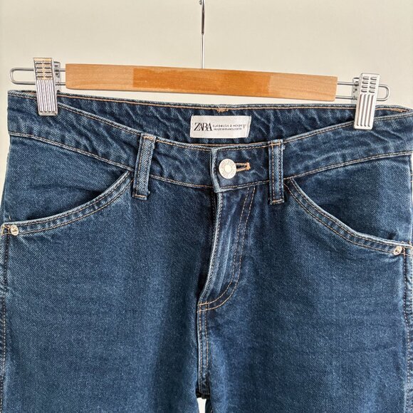 Zara Blue Workwear Jeans - Picture 3 of 4